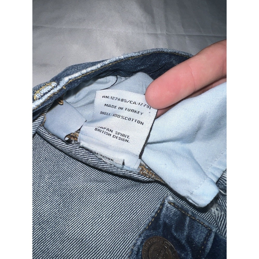 VERY RARE SUPER DRY VINTAGE DENIM JEANS JAPAN STYLE Y2K 90s Men's 30x34 - Picture 3 of 8